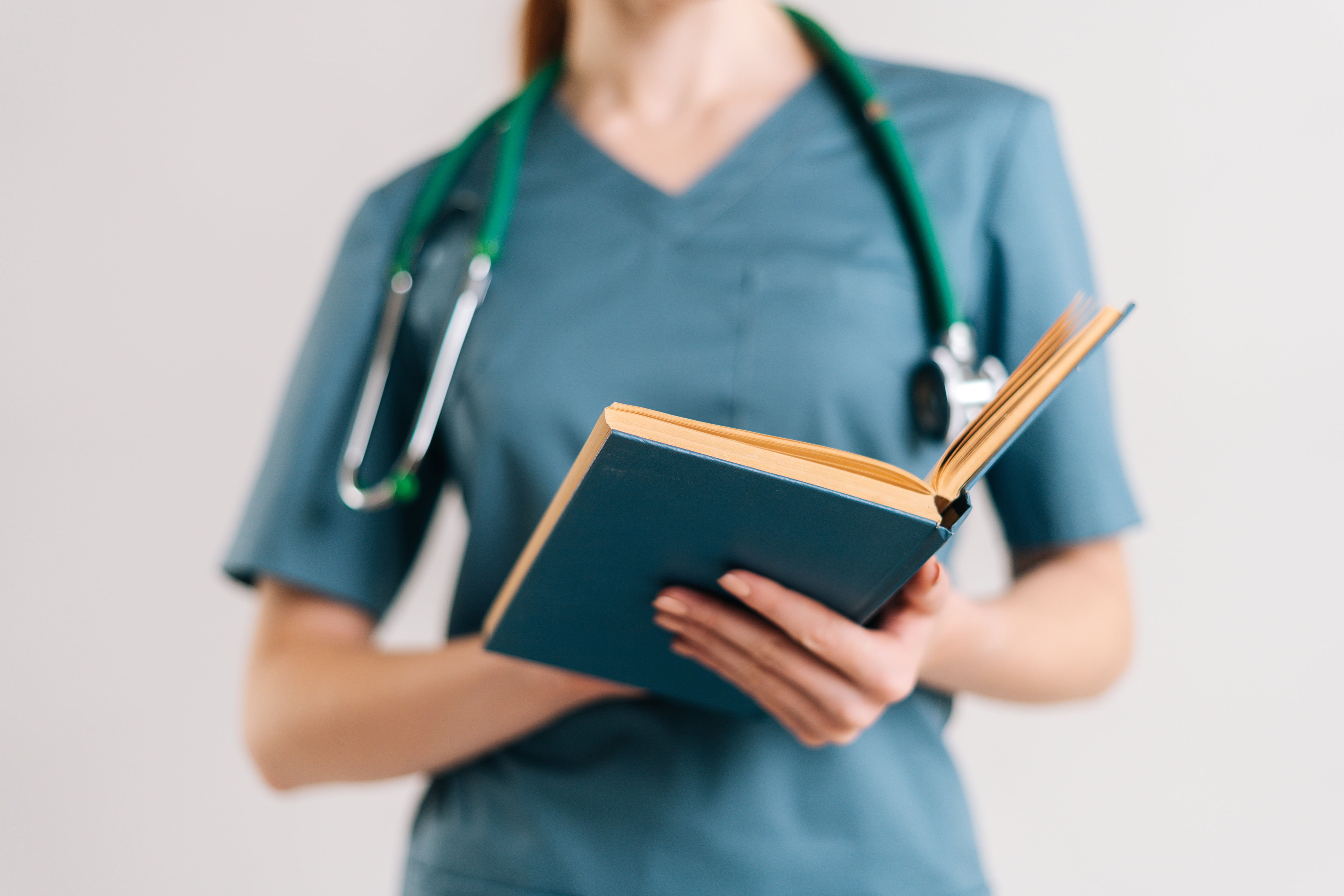 Medical student with stethoscope